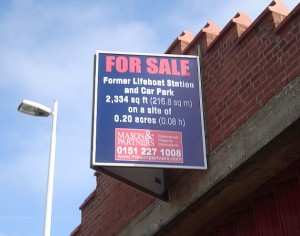 lifeboat station sale sign